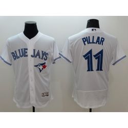 Cheap Kevin Pillar Blue Jays Jersey From China 2016 FlexBase White #11 In Men Women Youth Size