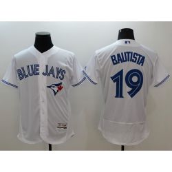 Cheap Jose Bautista Blue Jays Jersey From China 2016 FlexBase White #19 In Men Women Youth Size