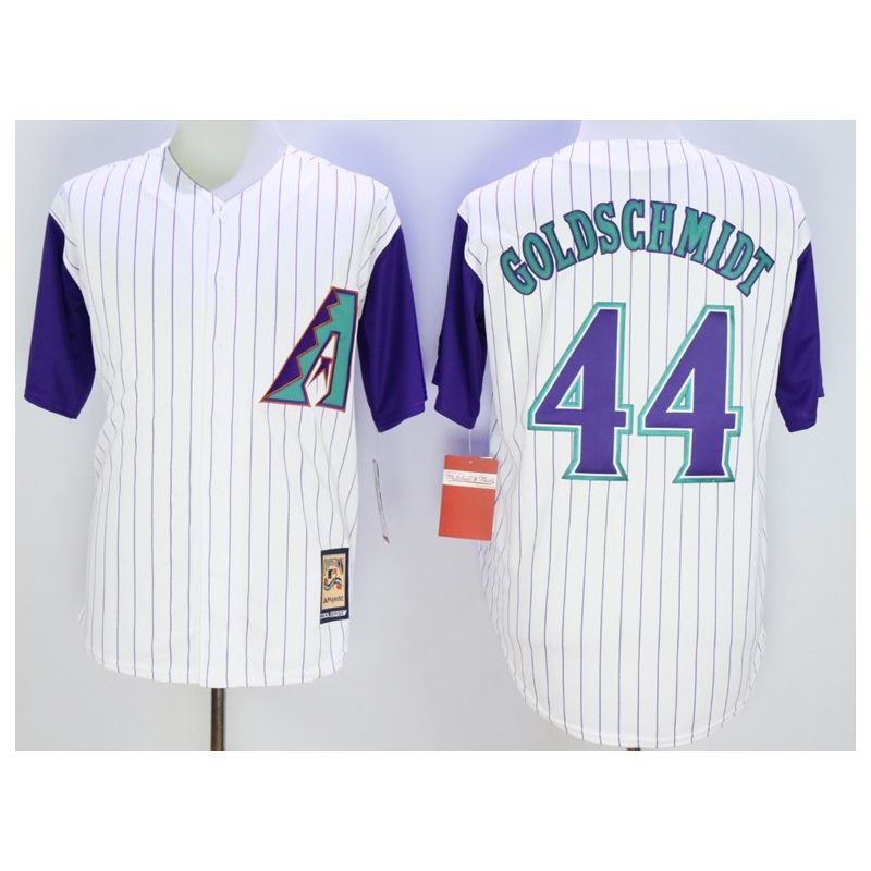 Cheap Paul Goldschmidt Diamondbacks Jersey From China White throwback #44 In Men Women Youth Size