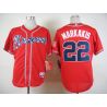 Cheap Nick Markakis Braves Jersey From China Red 2015 new #22 In Men Women Youth Size