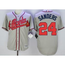 Cheap Deion Sanders Braves Jersey From China Grey #24 In Men Women Youth Size