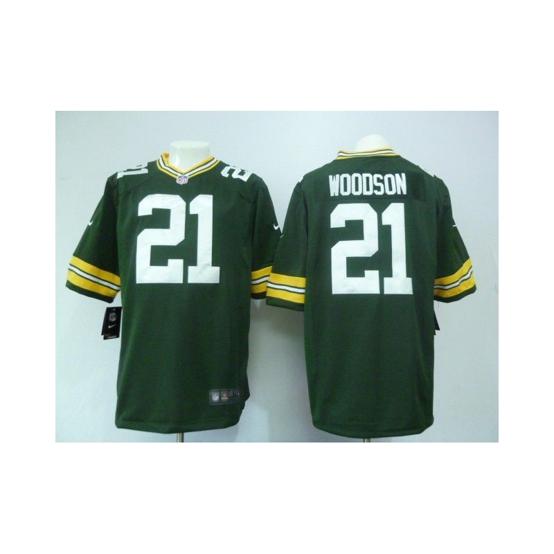 Cheap Charles Woodson Packers Jersey #21 Green From China Game