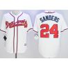 Cheap Deion Sanders Braves Jersey From China White #24 In Men Women Youth Size