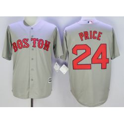 Cheap David Price Red Sox Jersey From China Gray #24 In Men Women Youth Size