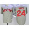 Cheap David Price Red Sox Jersey From China Gray #24 In Men Women Youth Size