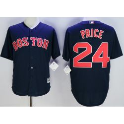 Cheap David Price Red Sox Jersey From China Navy #24 In Men Women Youth Size