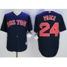 Cheap David Price Red Sox Jersey From China Navy #24 In Men Women Youth Size