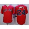 Cheap David Price Red Sox Jersey From China Red #24 In Men Women Youth Size