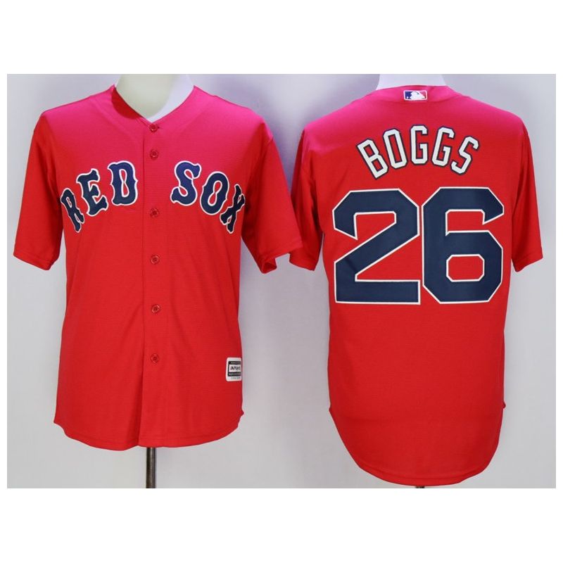 Cheap Wade Boggs Red Sox Jersey From China Red #26 In Men Women Youth Size