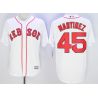 Cheap Pedro Martinez Red Sox Jersey From China White 2016 #45 In Men Women Youth Size