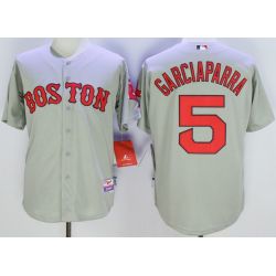 Cheap Nomar Garciaparra Red Sox Jersey From China Gray #5 In Men Women Youth Size