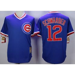 Cheap Kyle Schwarber Cubs Jersey From China Blue #12 In Men Women Youth Size