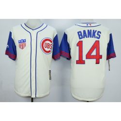 Cheap Ernie Banks Cubs Jersey From China Cream 1942 Turn Back the Clock #14 In Men Women Youth Size