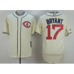 Cheap Kris Bryant Cubs Jersey From China Cream 1929 turn back the clock #17 In Men Women Youth Size