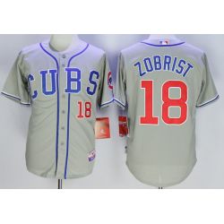 Cheap Ben Zobrist Cubs Jersey From China Grey #18 In Men Women Youth Size