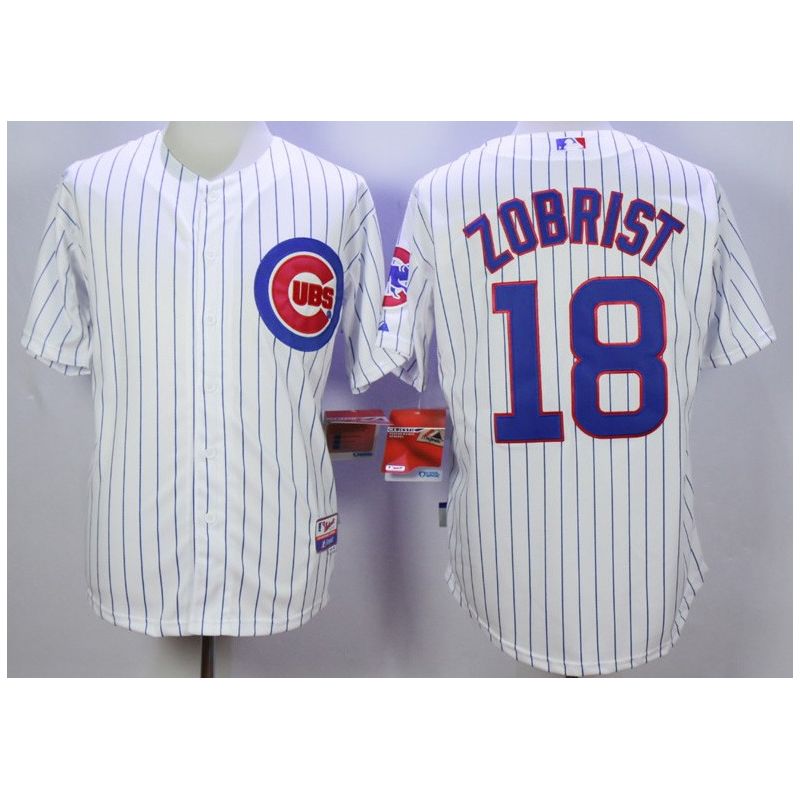 Cheap Ben Zobrist Cubs Jersey From China White #18 In Men Women Youth Size