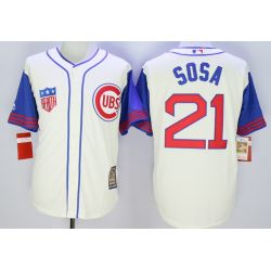 Cheap Sammy Sosa Cubs Jersey From China White 1942 turn back the colock #21 In Men Women Youth Size