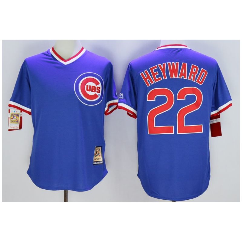 Cheap Jason Heyward Cubs Jersey From China Blue throwback #22 In Men Women Youth Size