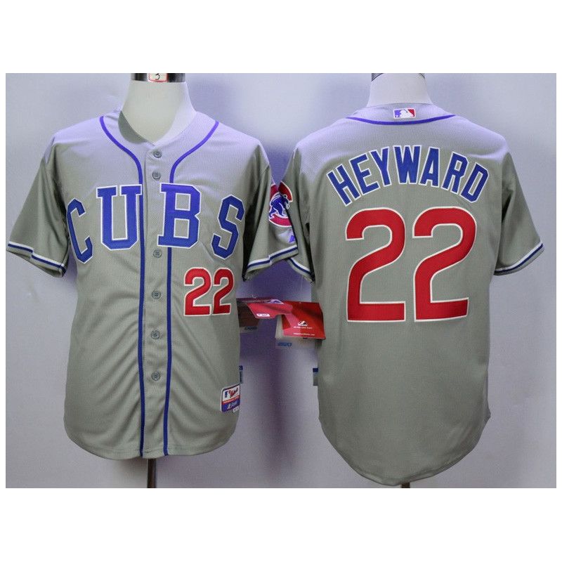 Cheap Jason Heyward Cubs Jersey From China Grey #22 In Men Women Youth Size