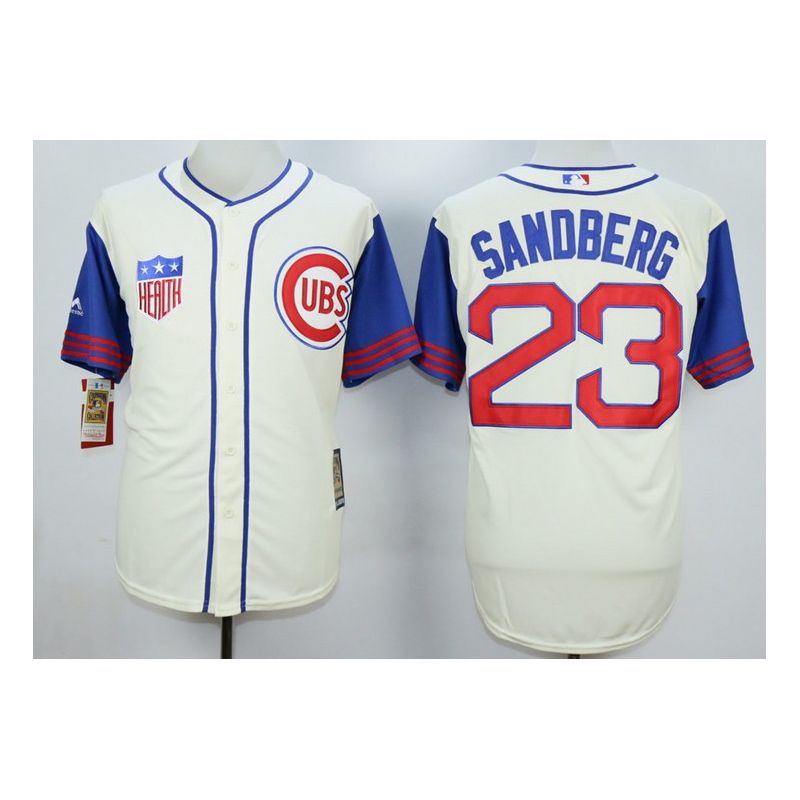 Cheap Ryne Sandberg Cubs Jersey From China Cream 1942 Turn Back the Clock #23 In Men Women Youth Size