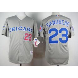 Cheap Ryne Sandberg Cubs Jersey From China Grey 1990 Turn Back The Clock #23 In Men Women Youth Size