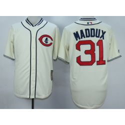 Cheap Greg Maddux Cubs Jersey From China Cream 1929 turn back the clock #31 In Men Women Youth Size