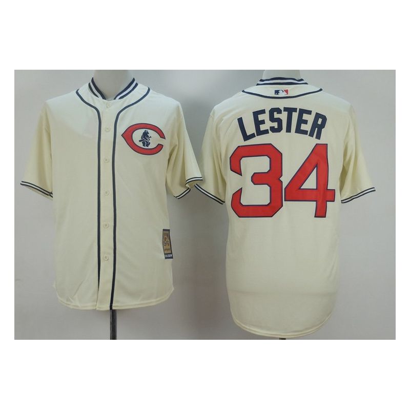 Cheap Jon Lester Cubs Jersey From China Cream 1929 turn back the clock #34 In Men Women Youth Size