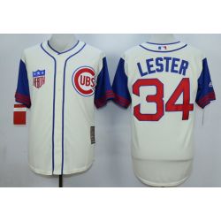 Cheap Jon Lester Cubs Jersey From China Cream 1942 Turn Back the Clock #34 In Men Women Youth Size