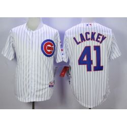 Cheap John Lackey Cubs Jersey From China White #41 In Men Women Youth Size