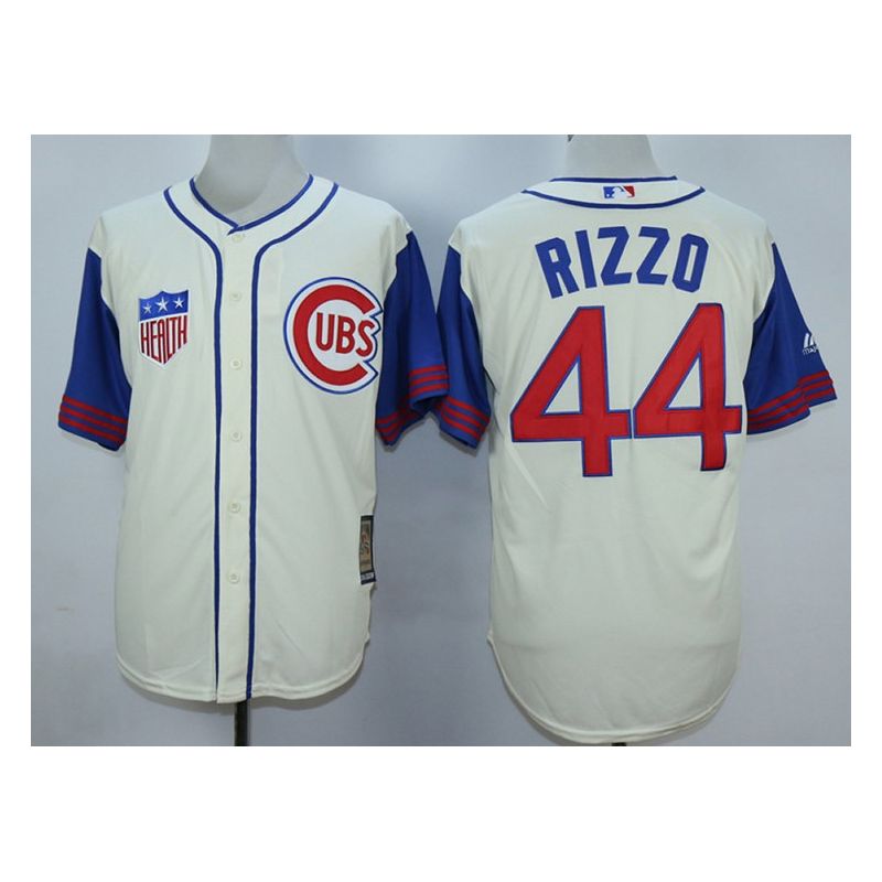 Cheap Anthony Rizzo Cubs Jersey From China Cream 1942 Turn Back the Clock #44 In Men Women Youth Size