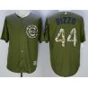 Cheap Anthony Rizzo Cubs Jersey From China Olive Salute To Service #44 In Men Women Youth Size