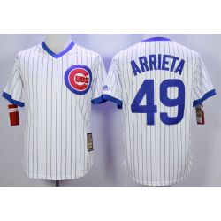 Cheap Jake Arrieta Cubs Jersey From China White throwback #49 In Men Women Youth Size