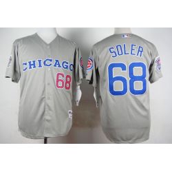 Cheap Jorge Soler Cubs Jersey From China Grey 1990 Turn Back The Clock #68 In Men Women Youth Size