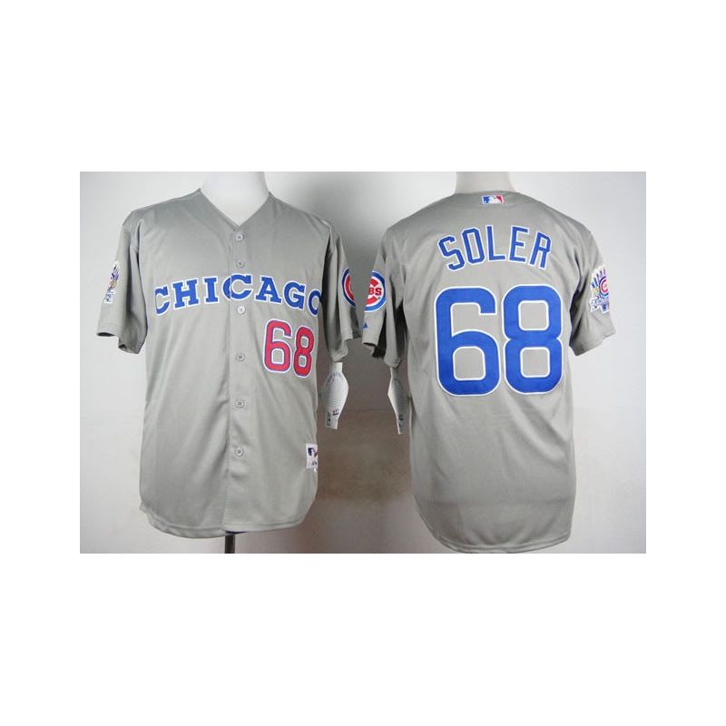 Cheap Jorge Soler Cubs Jersey From China Grey 1990 Turn Back The Clock #68 In Men Women Youth Size