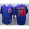 Cheap Joe Maddon Cubs Jersey From China Blue #70 In Men Women Youth Size