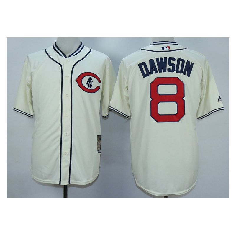 Cheap Andre Dawson Cubs Jersey From China Cream 1929 turn back the clock #8 In Men Women Youth Size