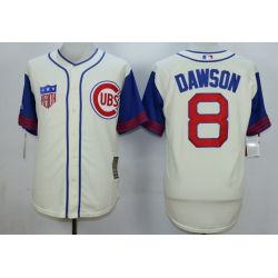 Cheap Andre Dawson Cubs Jersey From China Cream 1942 Turn Back the Clock #8 In Men Women Youth Size