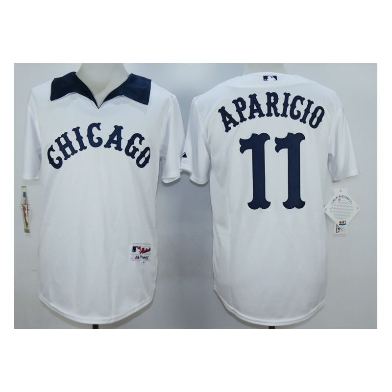 Cheap Luis Aparicio White Sox Jersey From China White 1976 Turn Back The Clock #11 In Men Women Youth Size