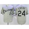 Cheap Joe Crede White Sox Jersey From China Gray #24 In Men Women Youth Size