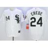 Cheap Joe Crede White Sox Jersey From China White #24 In Men Women Youth Size