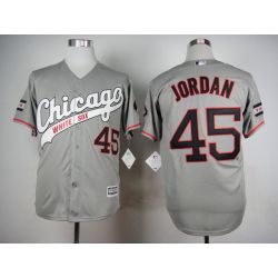 Cheap Michael Jordan White Sox Jersey From China Grey 2015 new #45 In Men Women Youth Size