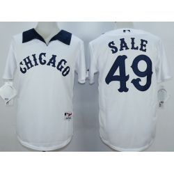 Cheap Chris Sale White Sox Jersey From China White 1976 Turn Back The Clock #49 In Men Women Youth Size