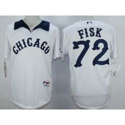 Cheap Carlton Fisk White Sox Jersey From China White 1976 Turn Back The Clock #72 In Men Women Youth Size