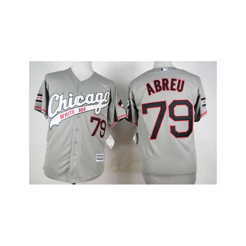 Cheap Jose Abreu White Sox Jersey From China Grey 2015 new #79 In Men Women Youth Size