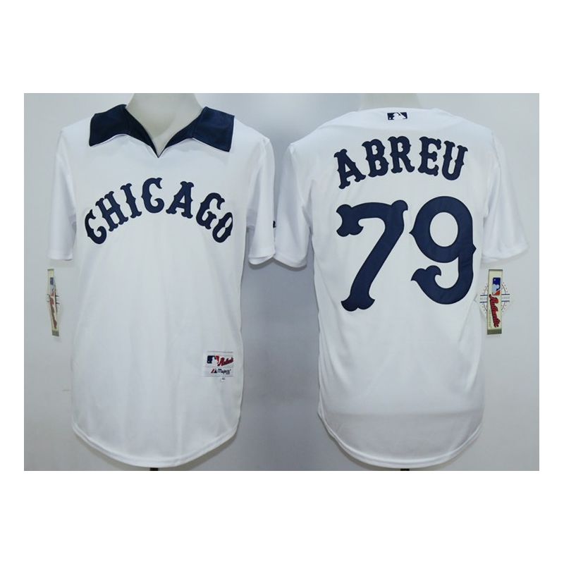 Cheap Jose Abreu White Sox Jersey From China White 1976 Turn Back The Clock #79 In Men Women Youth Size