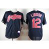 Cheap Francisco Lindor Indians Jersey From China Blue #12 In Men Women Youth Size