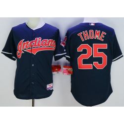 Cheap Jim Thome Indians Jersey From China Navy #25 In Men Women Youth Size