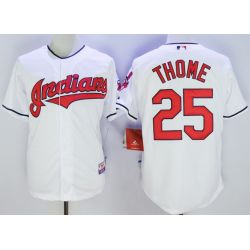 Cheap Jim Thome Indians Jersey From China White #25 In Men Women Youth Size