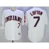 Cheap Kenny Lofton Indians Jersey From China White 1978 throwback #7 In Men Women Youth Size