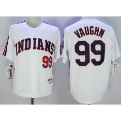 Cheap Ricky Vaughn Indians Jersey From China White 1978 throwback #99 In Men Women Youth Size